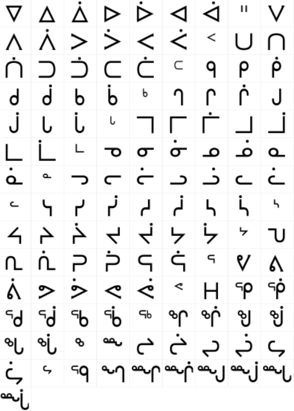 Inuktitut Cipher - cipher symbol image used in cryptography and codes